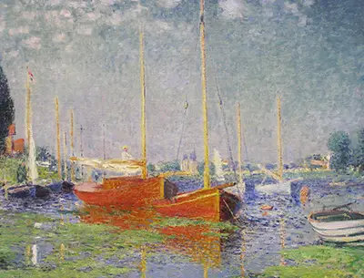 Les bateaux rouges, Argenteuil Claude Monet